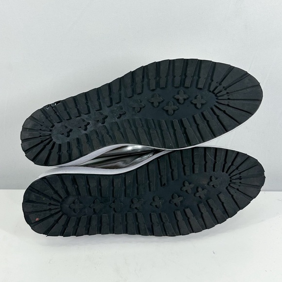 Loeffler Randall Callie Silver Metallic Leather Lace Up Oxfords Size 6.5 - Picture 7 of 7